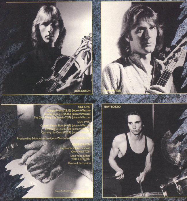 עטיפת האלבום הפנימית - דיינג'ר מאני של להקת יוקיי