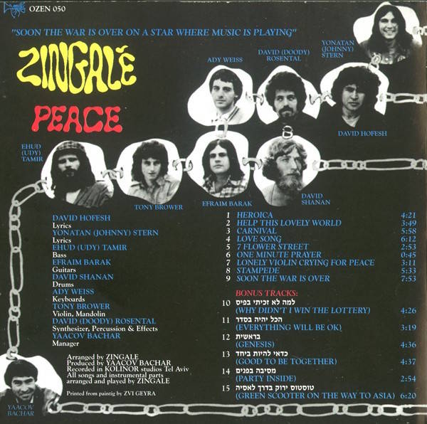 Zingale Back Cover Tracks & Credits