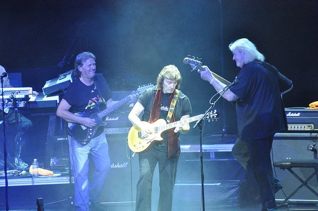 סטיב האקט, כריס סקווייר וג'ון ווטון בפסטיבל קרוז טו דה דאג' 2014