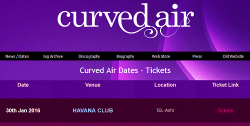 הופעת קרווד אייר בתל אביב - לוח ההופעות הרשמי