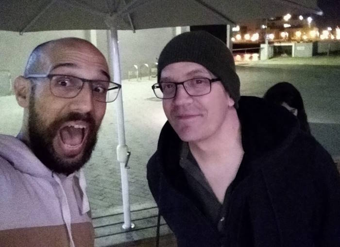 עידן ליברמן מצטלם עם דווין טאונסנד 2019