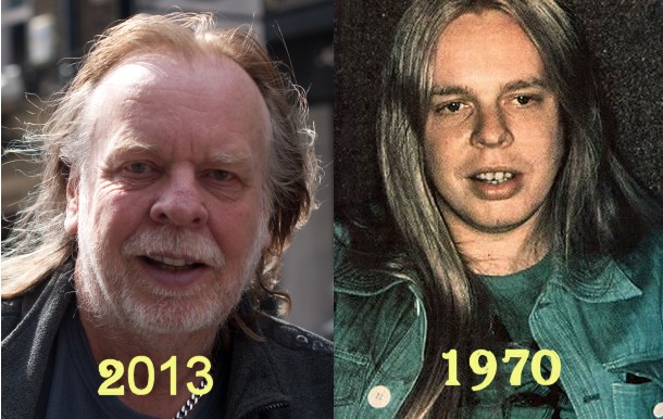 ריק ווייקמן ב-1970 וב-2013